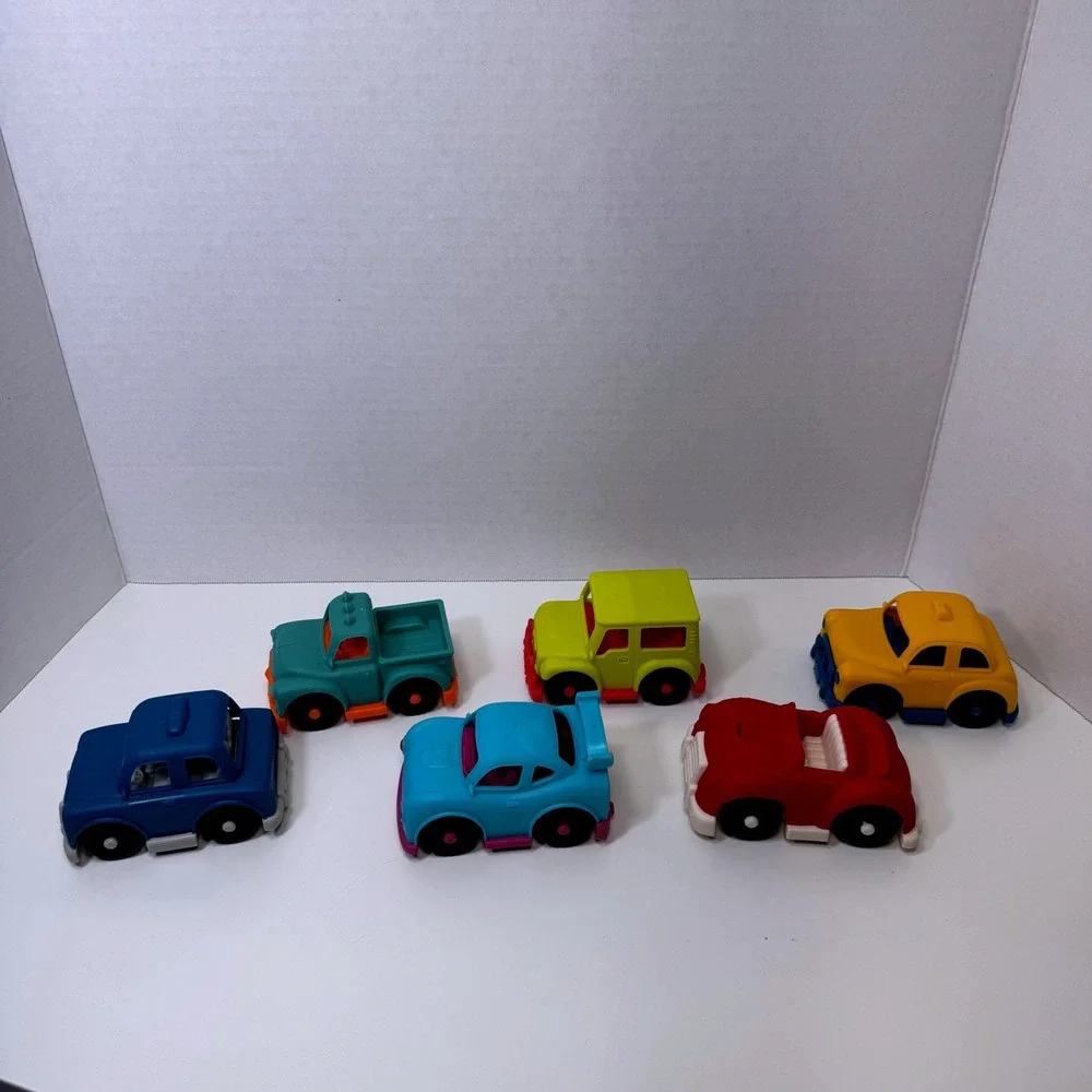 Happy Cruisers Set 8 Cars Vehicles Police Pickup Roadster Toddler Toys Preschool